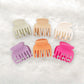 Beau - Simple Solid Color Matte Finish Hair Claw Clip