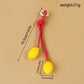 Keypus - Fruit Pendant PU Bag Charm Keychain
