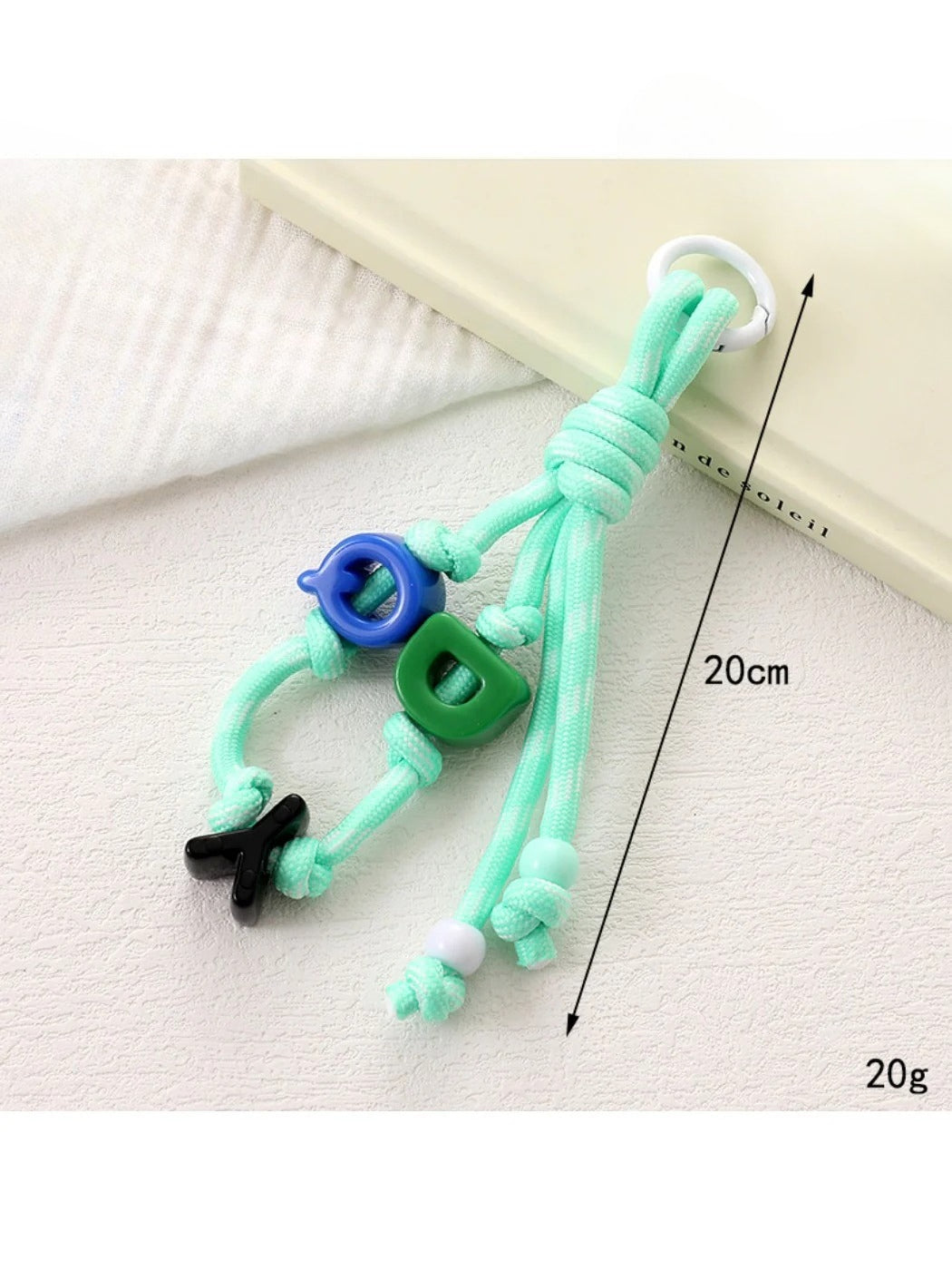 Keypus - Colorful Letter-Shaped Beaded Keychain