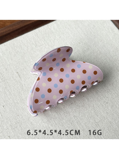 Beau - Modern Minimalist Polka Dot Hair Claw Clip