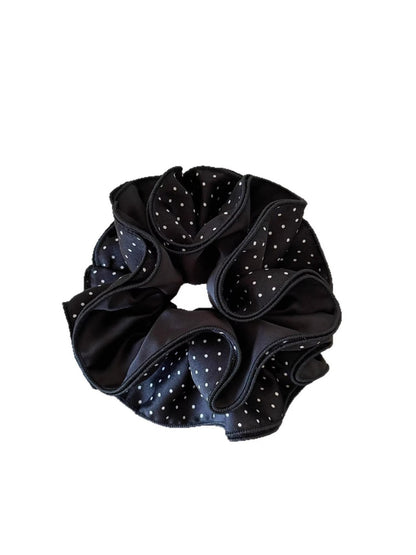 Gifty - Reversible Polka Dot Ruffle Scrunchie