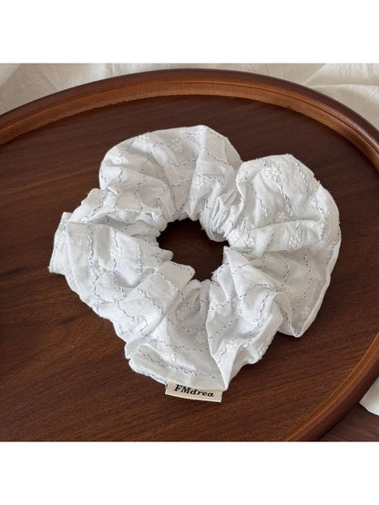 Gifty - Textured Pleated Polyester Fabric Scrunchie