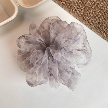 Gifty - Purple Sheer Ombre Polyester Scrunchie
