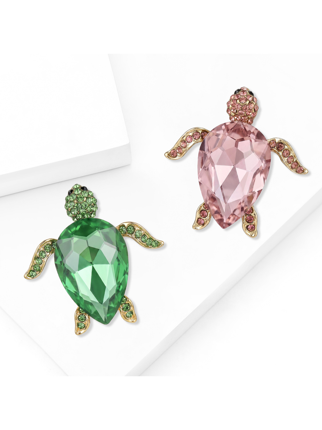 Brovia - Geometric Turtle Statement Alloy Brooch