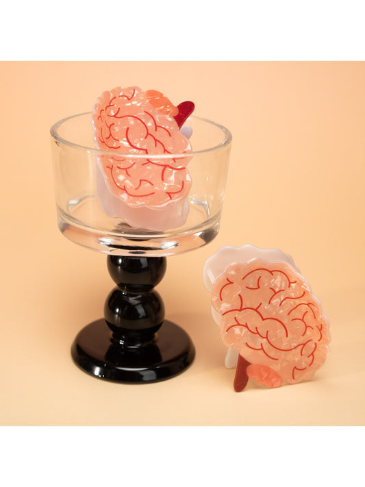 Beau - Brain Print Hair Claw Clip