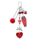 Keypus - Halloween Bat Cross Heart Charm Keychain