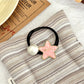 Gifty - Pink Alloy Hair Ties High Elastic Ponytail Holder