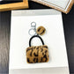 Keypus - Mini Leopard Print Bag Charm Keychain