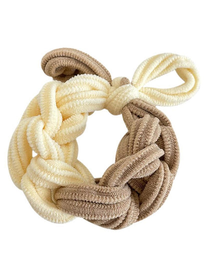 Gifty - Braided Nylon Bow Style Stretch Hair Tie