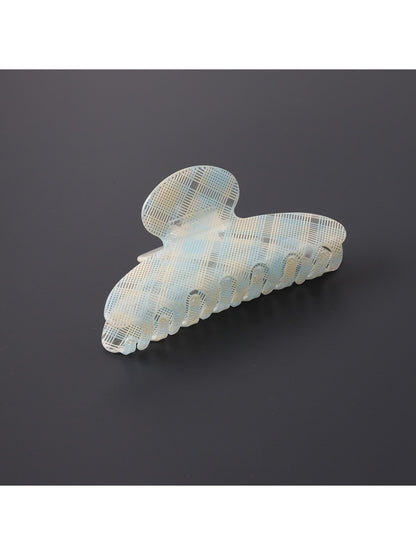 Beau - Modern Simple Plaid PVC Hair Claw Clip