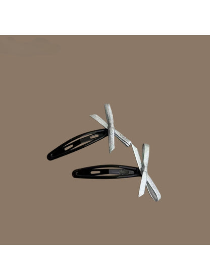 Beau - Minimalist Bow Barrette Front Hair Clip