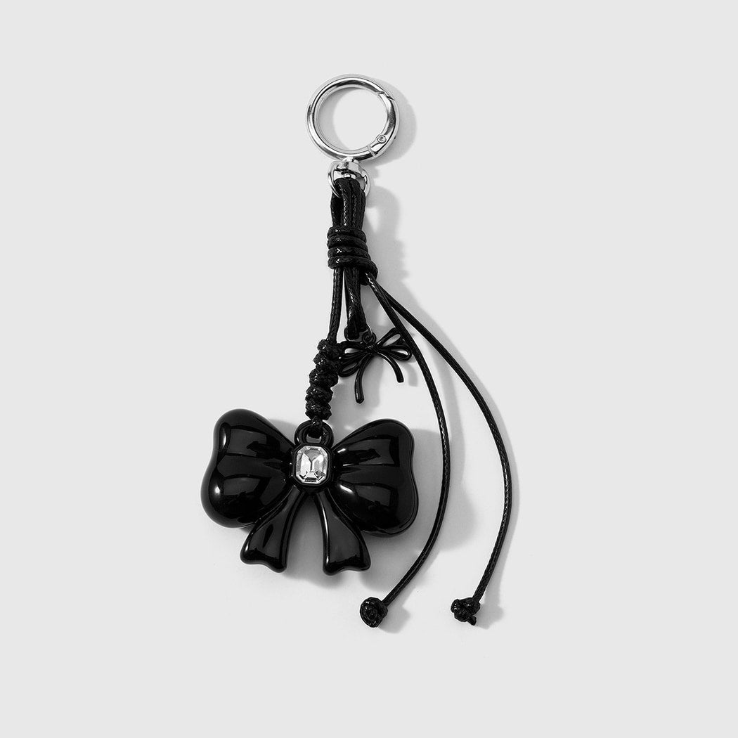 Keypus - Cute Bow and Cherry Charm Keychain