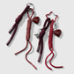 Keypus - Claret Heart Woven Cord Keychain