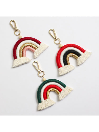 Keypus - Colorful Rainbow Tassel Keychain