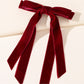 Beau - Burgundy Bow Hair Clip