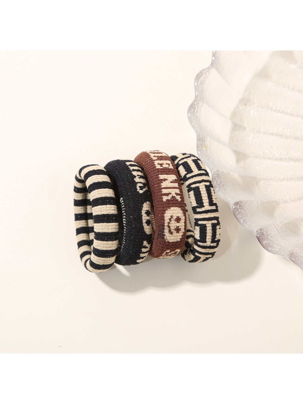 Gifty - Elastic Colorful Towel Hair Ring Set