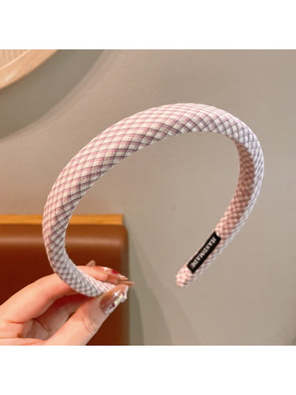 Gifty - Plaid Padded Fabric Fashion Headband