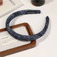 Gifty - Rhinestone Detail Denim Look Fabric Headband