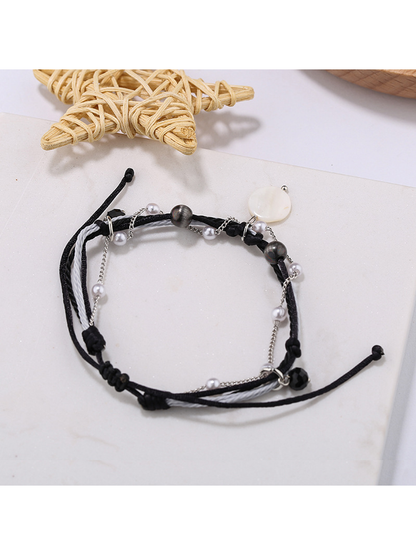 Lovra - Bohemian Beaded Pendant Wrap Bracelet