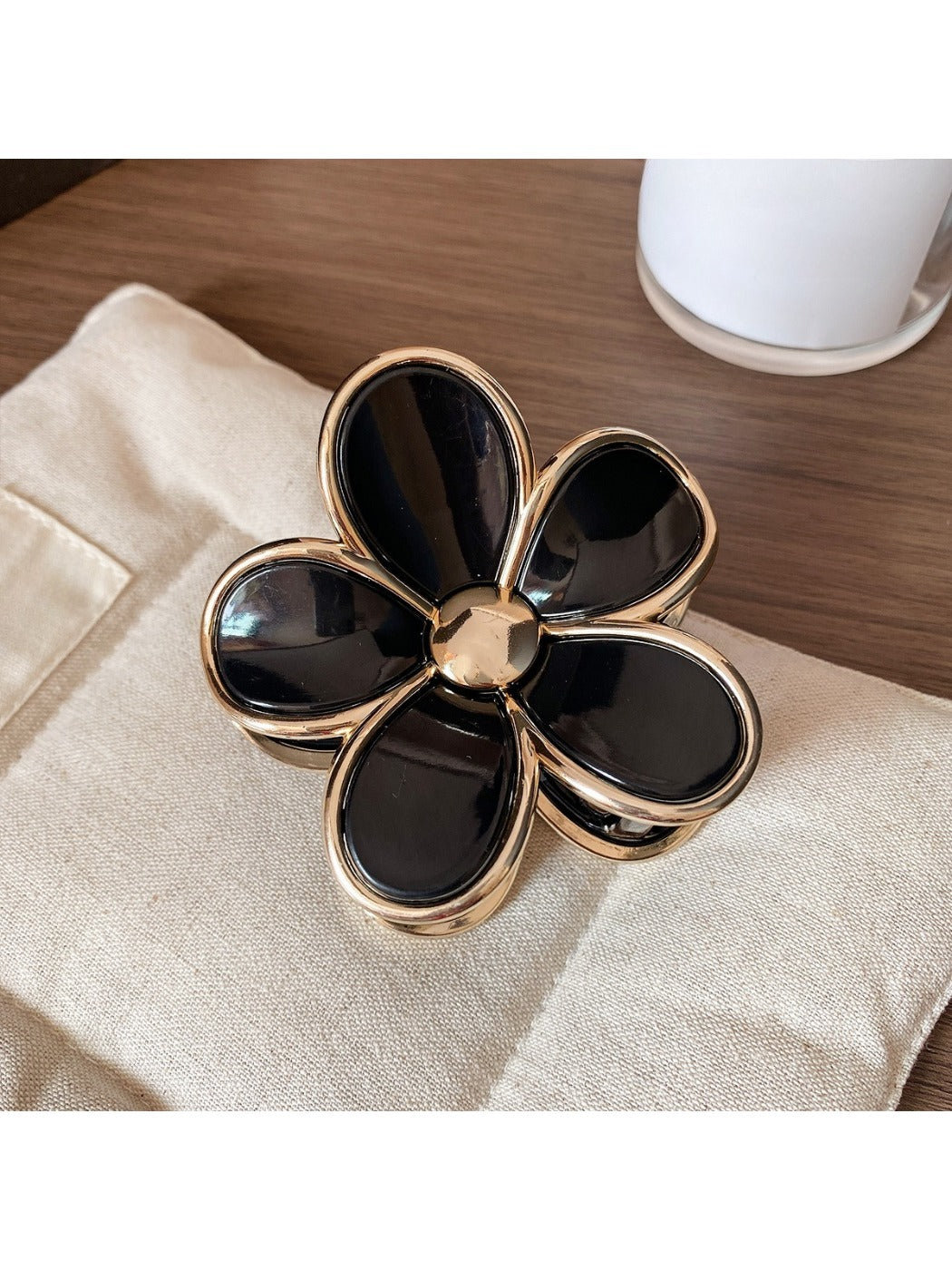 Beau - Five Petal Flower Hair Claw Clip