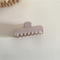 Beau rectangular hair clip in pastel green displayed on white background
