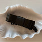 Beau vintage bow hair clip shown from multiple angles on neutral background