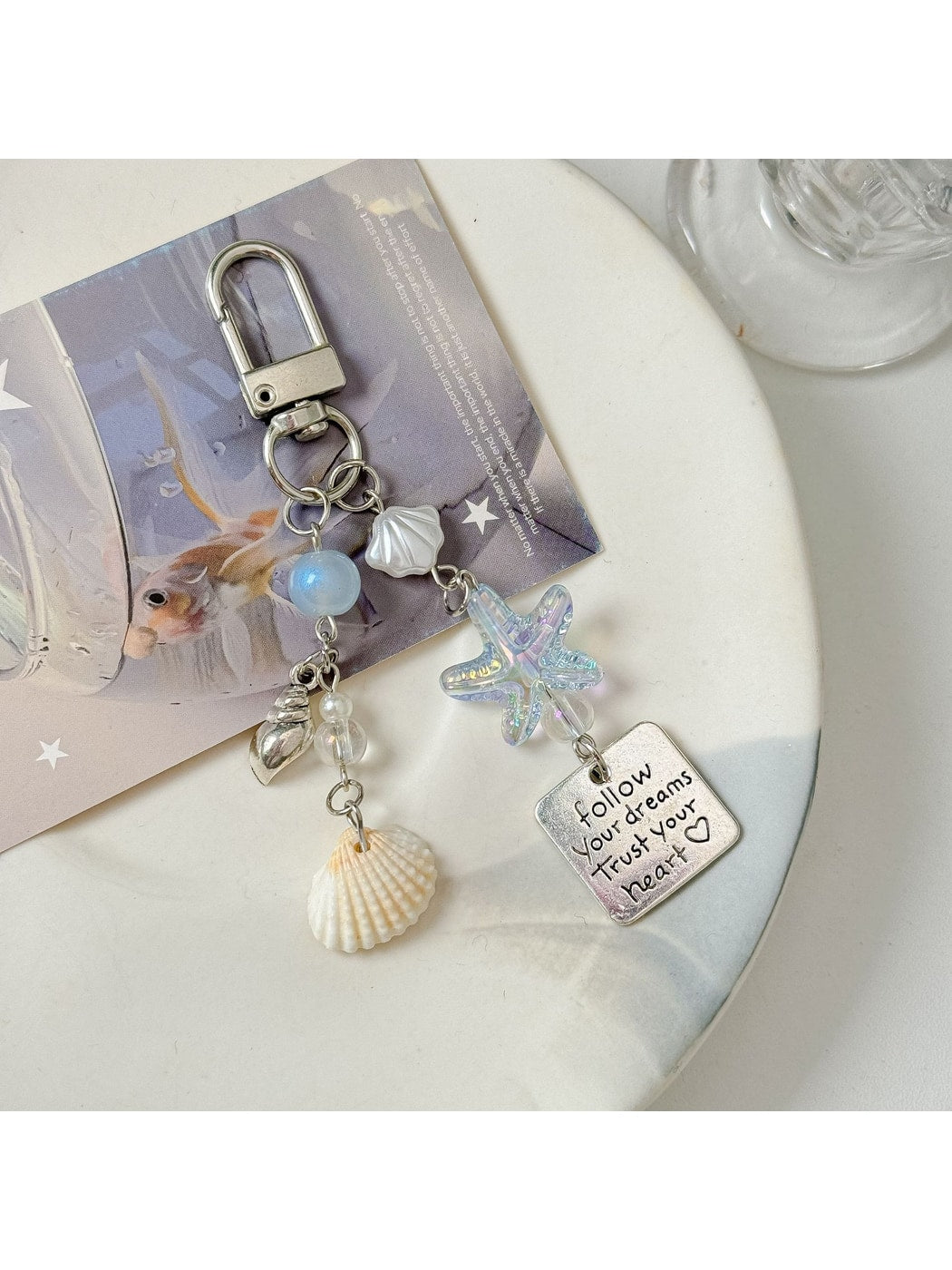 Keypus - Plastic Alloy Star Bag Charm Strap Keychain