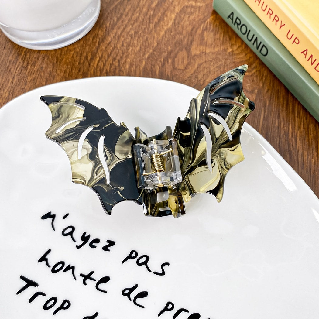 Beau - Halloween Bright Bat Wing Design Claw Clip