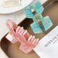 Beau - Glossy Marbled Acetate M Shape Claw Clip