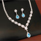 Nozari - Water Drop Stud Earrings and Necklace Set