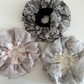 Gifty - Ruffled Layered Satin Spliced Hair Scrunchie