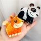 Beau hair claw clip with a bear face design on a white background