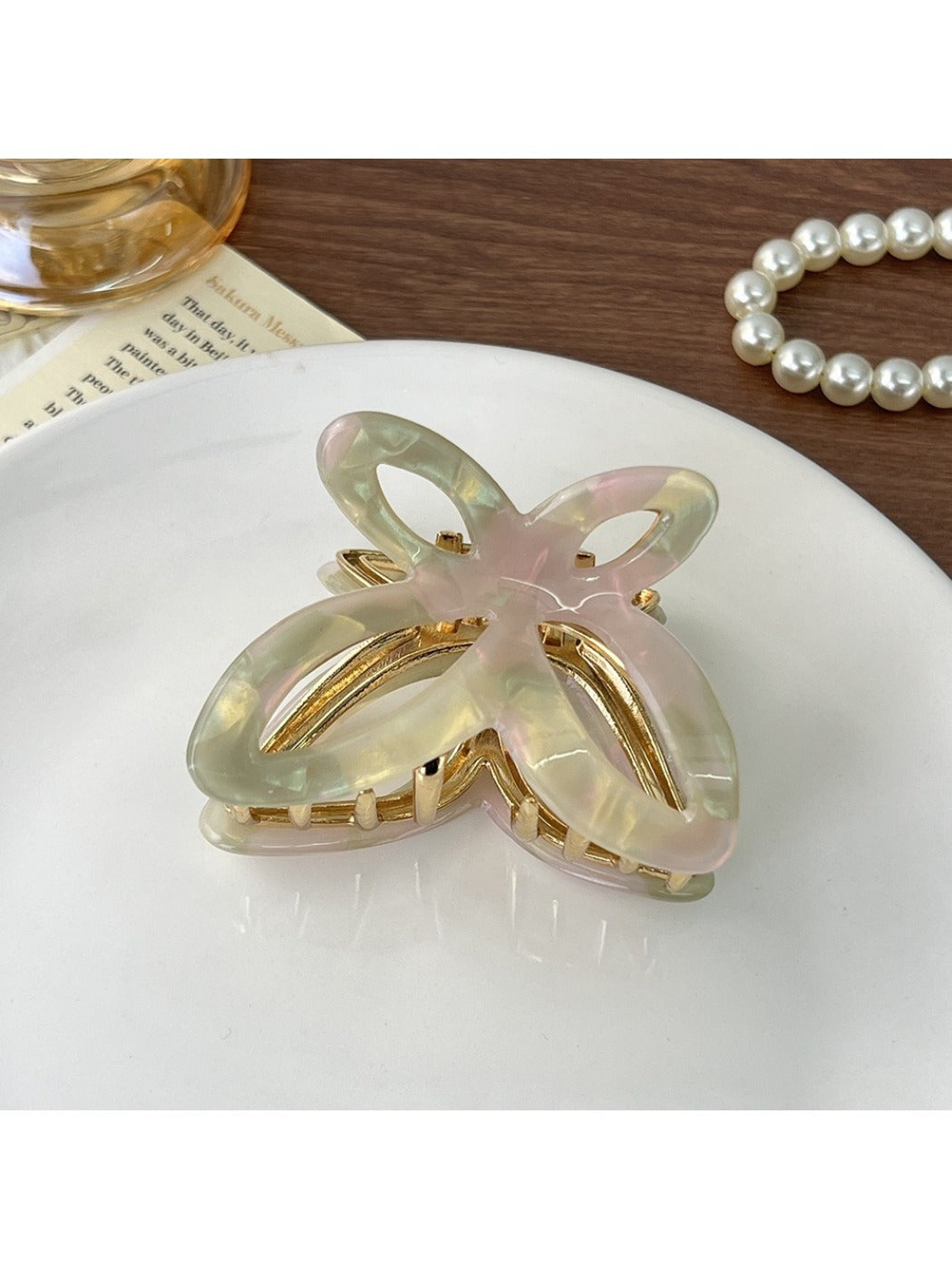 Beau - Sparkling Openwork Butterfly Hair Claw Clip