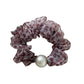 Gifty - Ruffled Leopard Print Sheer Scrunchie