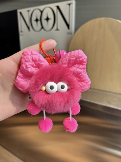 Keypus - Bow Coal Plush Keychain