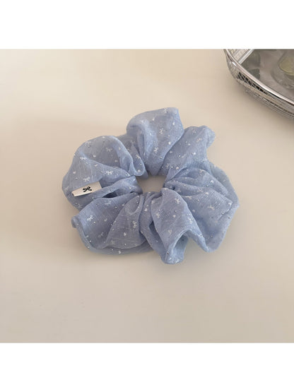 Gifty - Ruched Polyester Bow Detail Fabric Scrunchie