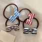 Gifty - Simple Striped Bow Hair Tie
