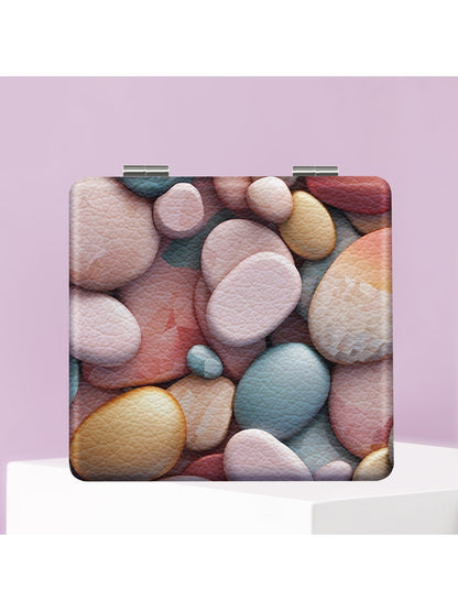Mirroray - Pebble Pattern Folding Makeup Mirror