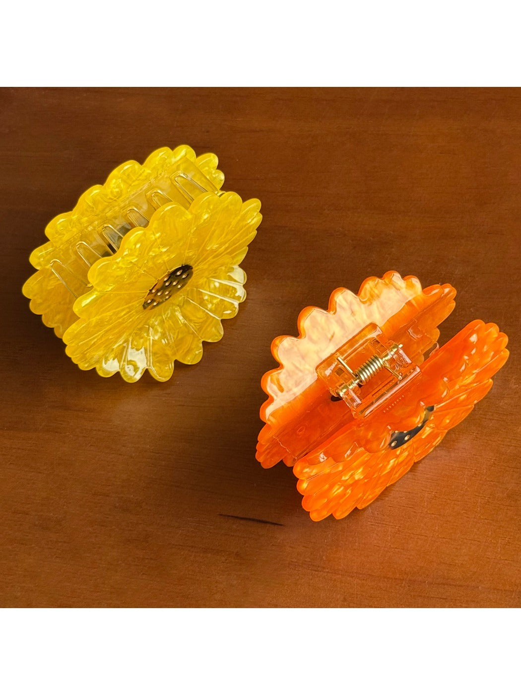 Beau - Daisy Sunflower Hair Clips Acetate