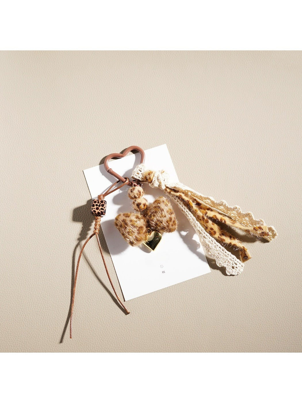 Keypus - Leopard Print Bow Keychain