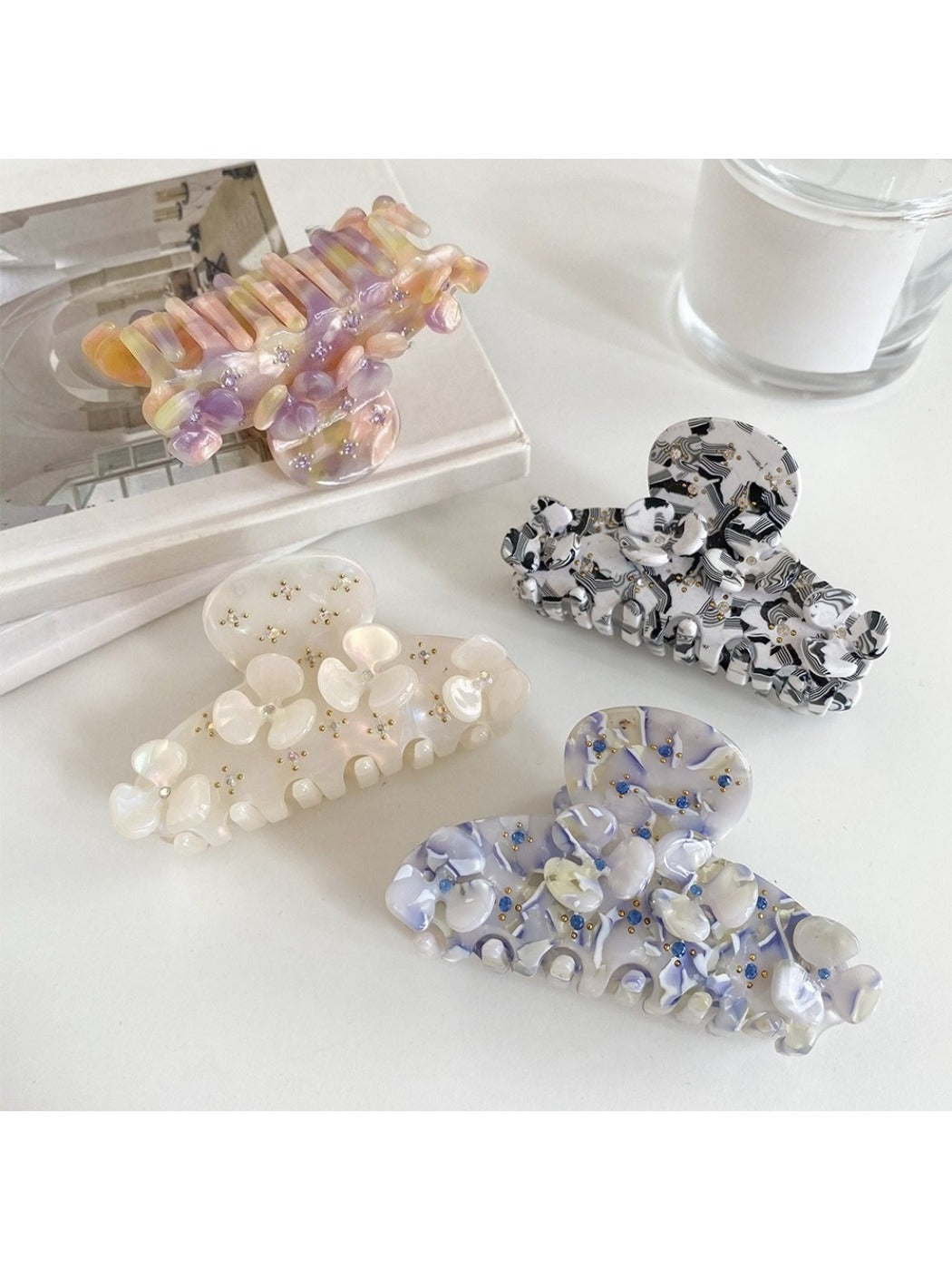 Beau - Elegant Clover Patterned Hair Claw Clip