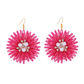 Earedge - Bohemian Round Sunflower Accent Earrings