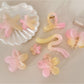 Beau - Sweet Floral Starfish Bow Wave Claw Clip