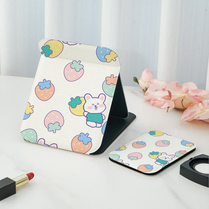 Mirroray - Strawberry Double-Sided Print Makeup Mirror