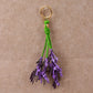 Keypus - Lavender Flower Tassel Bag Charm Keychain
