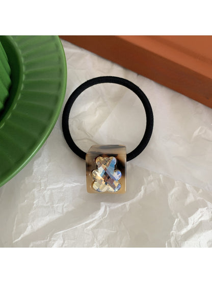 Gifty - Acetate Cube Bear Hair Tie