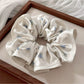 Gifty - Elegant Satin Floral Scrunchie