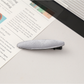 Beau - Solid Color Polyester Oval Hair Clip