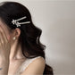Beau - Alloy Rhinestone Flower Side Bangs Hair Clip