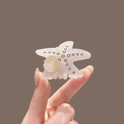 Beau - Sweet Style Star Form PVC Alloy Claw Clip